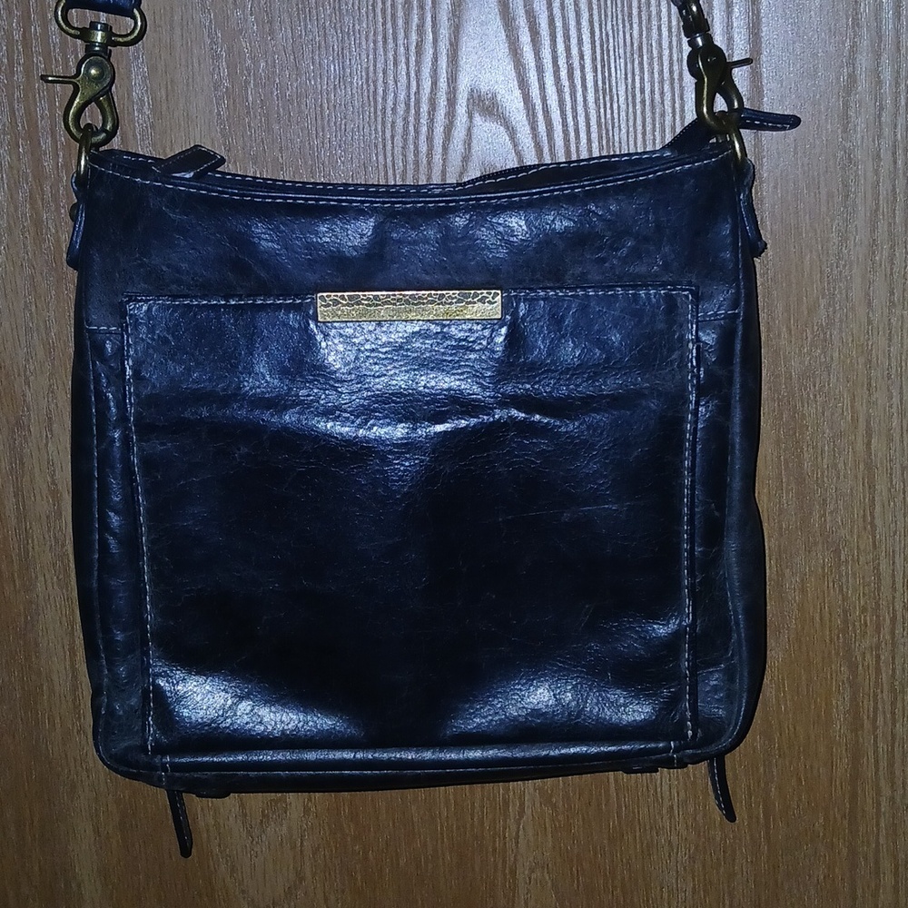Gun Tote N Mama Buffalo Leather Handbag Distressed Grey